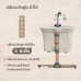 SNOW OWL™ เซ็ทเตียงนอนเด็ก All in One (ขาโยก)สี BEIGE  + เบาะนอนระบายอากาศ Gentle FlowZz ขนาด 50x87  